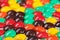 Multicolor bonbon sweets background, closeup