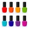 Multicolor cartoon nail polish collection