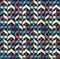 Multicolor chevron style seamless pattern. Arrows texture.