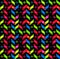 Multicolor chevron style seamless pattern. Arrows texture.