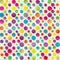 Multicolor circle seamless pattern