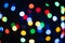 multicolor fairy string light bokeh