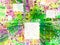 Multicolor Festive Abstract Extrude Background with Green