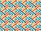 Multicolor geometric maze seamless pattern