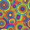 Multicolor geometric ornament seamless pattern