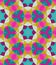 Multicolor geometric pattern in bright color.