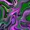Multicolor graphic wavy marble slab pattern in green and pink colors