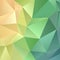Multicolor green, yellow, orange polygonal illustration, which consist of triangles.