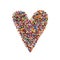 Multicolor Heart Shape