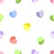 Multicolor hearts seamless pattern on a transparent background, multicolored love