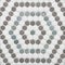 Multicolor hexagon glass mosaic tile for shower wall or floor