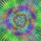 Multicolor hypnotic star fractal background
