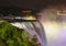 Multicolor Illuminated Niagara Falls