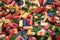 Multicolor Lego blocks and bricks, Colored toy bricks background
