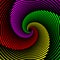Multicolor lines spiral vortex vector background