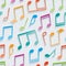 Multicolor musical wallpaper.