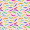 multicolor painting brush seamless design for pattern and background