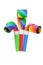 Multicolor party blowers