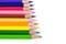 Multicolor pencil on background ,art tool concept and copy space