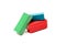 Multicolor plasticine blocks isolated