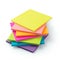 Multicolor post-it sticky note pads