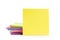 Multicolor post-it sticky note pads