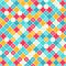 Multicolor Quatrefoil Lattice Pattern, seamless