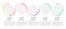 Multicolor round infographic chart design template