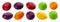 Multicolor shiny nuts and raisins dragee set