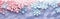 Multicolor snowflakes on candy pastel background