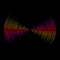 multicolor sound wave from equalizer background