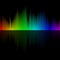multicolor sound wave from equalizer background