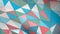 Multicolor spring summer brilliant color palette plexus abstract geometric background with triangles 3d render