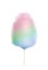 Multicolor sweet cotton candy on background