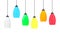 Multicolor tall floor lamps