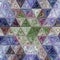 Multicolor triangle mosaic glass background
