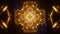 Multicolor trippy pattern animation visual 3D mandala spiritual pattern. 3D graphics for music stage transition, shows