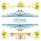 Multicolor Vector Decorations Elements Vintage Style