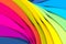 Multicolor waves abstract background