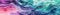 Multicolor waves on textile, batik style, abstract panoramic banner, AI generative panorama