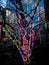 Multicolor wired neon tree in London