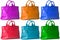Multicolor woman bags