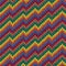 Multicolor zigzag line knitting seamless pattern