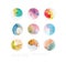 Multicolored abstract stories highlights cover icons