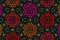 Multicolored African fabric – Textured and seamless pattern, photo