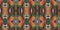 Multicolored African pattern – Seamless and textured design, geometric shapes and lines, illustration