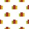 Multicolored argentine houses pattern seamless