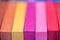 Multicolored artist pastels macro