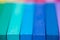 Multicolored artist pastels macro