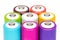 Multicolored Batteries